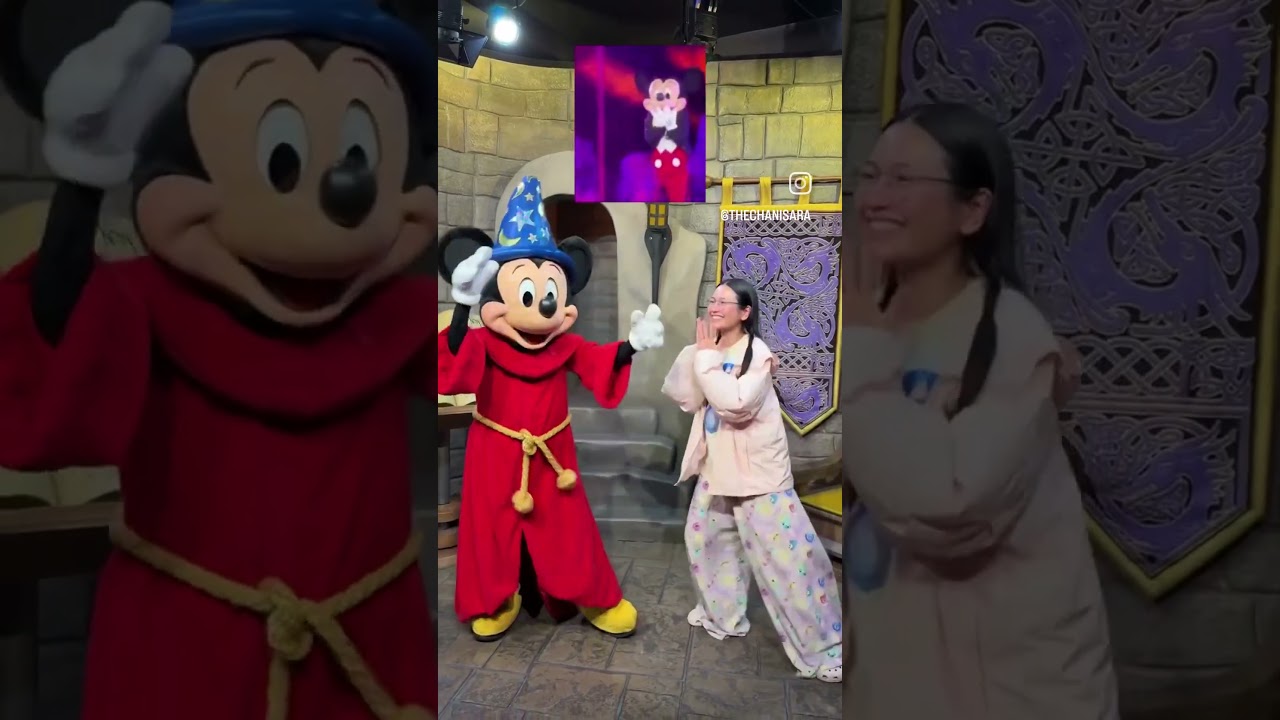 เอางี้ ..วันไหนเหนื่อยพี่บอกหนู stand in ได้จะพี่จ๋  #fantasmic #sorcerermickey #fantasia