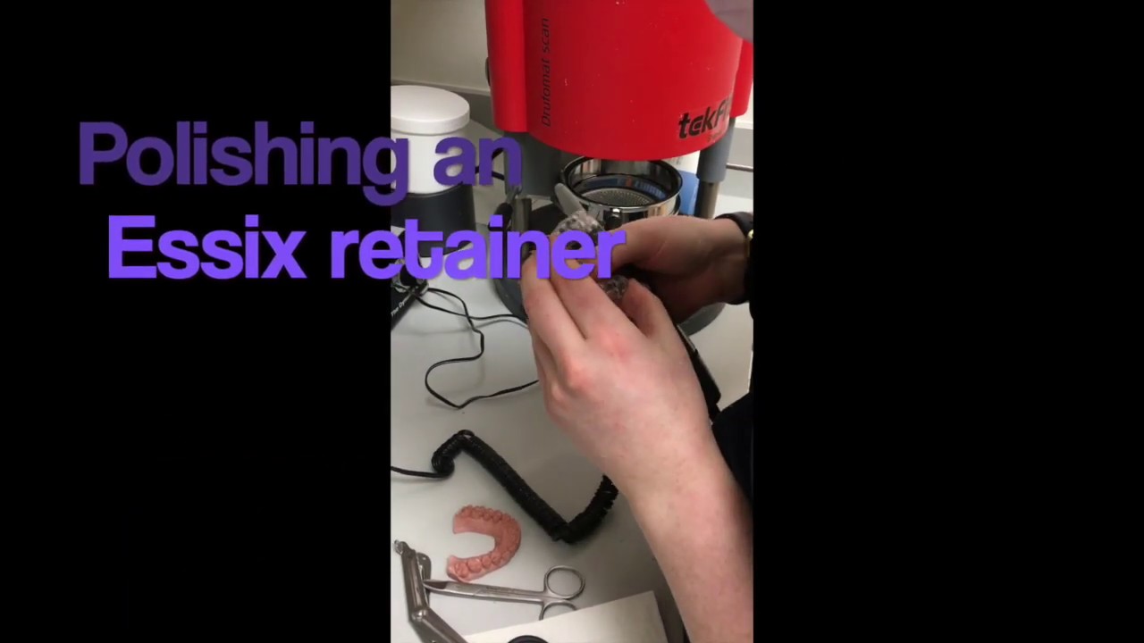 Polishing the Essix Retainer - YouTube