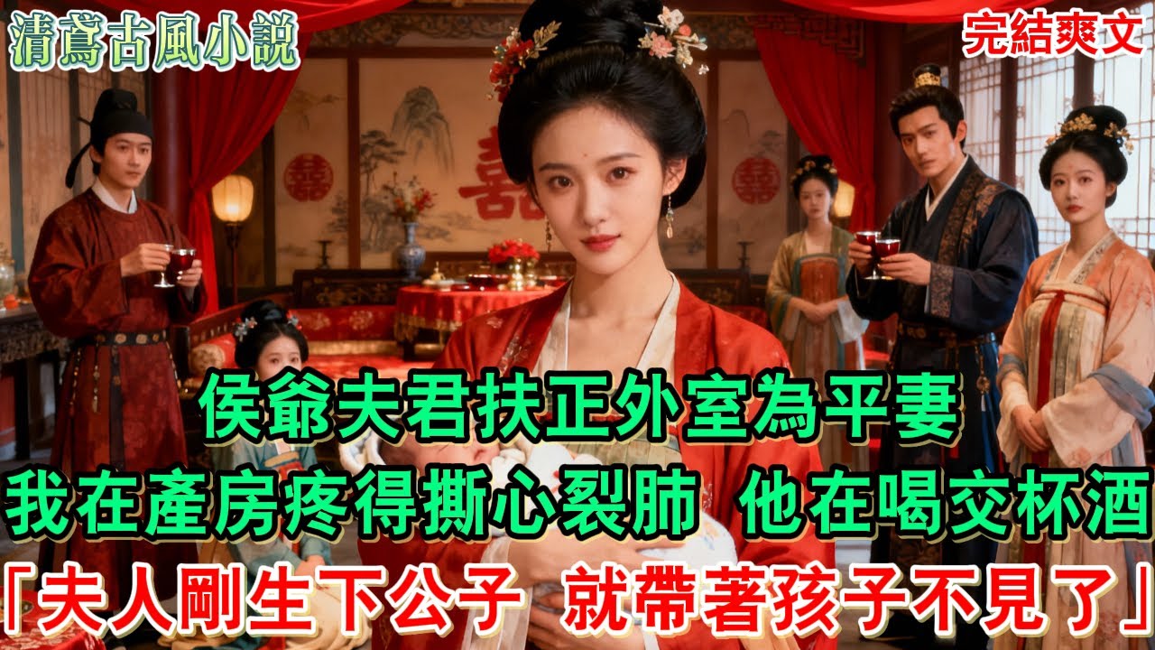 【完結爽文】夫君扶正外室為平妻，我在產房疼得撕心裂肺，他卻在禮堂喝交杯酒「不過是生個孩子，有什麼大驚小怪的」「侯爺！夫人剛生下公子，就帶著孩子不見了！」