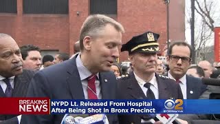 NYPD Commissioner Speaks After Lieutenant Released From Hospital