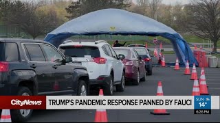 President Trump’s pandemic response panned by Fauci