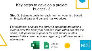 Developing a realistic budget for your library project