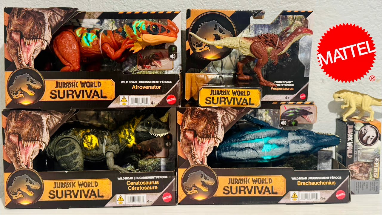 NEW ALL 2026 UNRELEASED JURASSIC WORLD SURVIVAL MATTEL DINOSAUR FIGURES ...