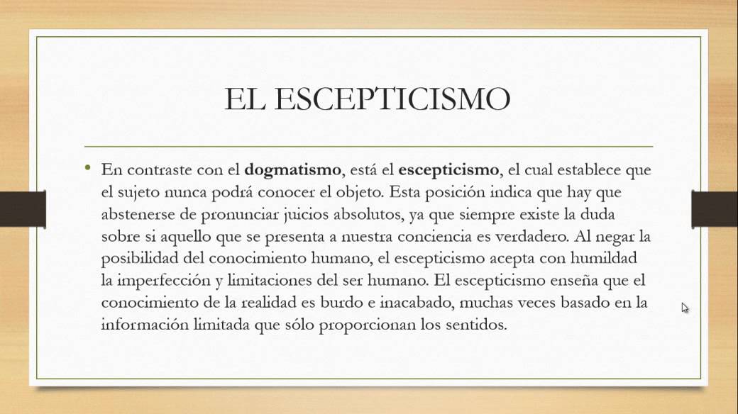 La posibilidad del conocimiento parte 1 YouTube