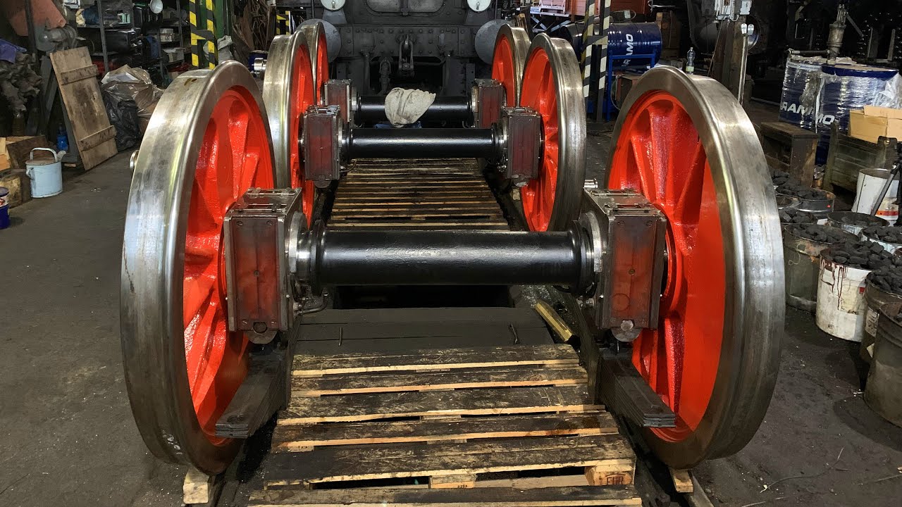 Oprava 434.2315 - 4.část: Vyvrtání parního stroje, písečáky, nápravová ložiska