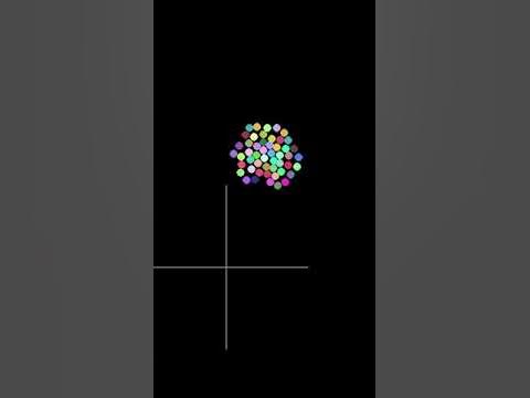 Particles Gravity Simulation #programming #viralvideo #python # ...