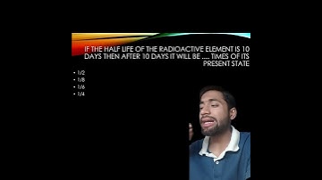 Radioactive Decay & Half-Life ⏳☢ | MCQ Challenge #Shorts
