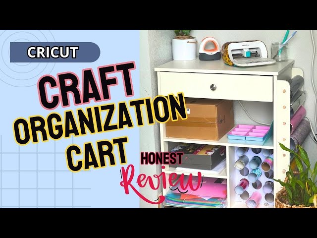 Loving my new cart! Finally able to clear up my working space:) : r/cricut