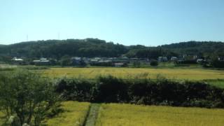 特急 いなほ 8号(E653系) 車窓 秋田910発→羽後本荘/ 羽越本線