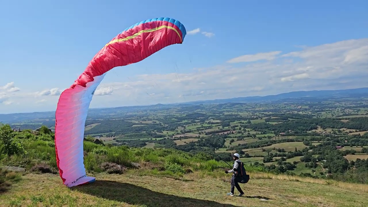 Le Morvan Uchon 71190 Parapente vidéo à voir en 4k 2160p60 ips