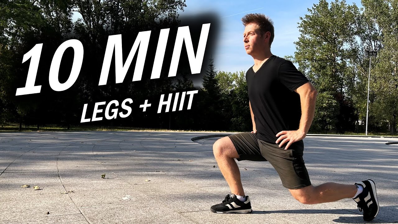 10 Min Legs + HIIT Workout - Lose Fat at Home - No Equipment - YouTube