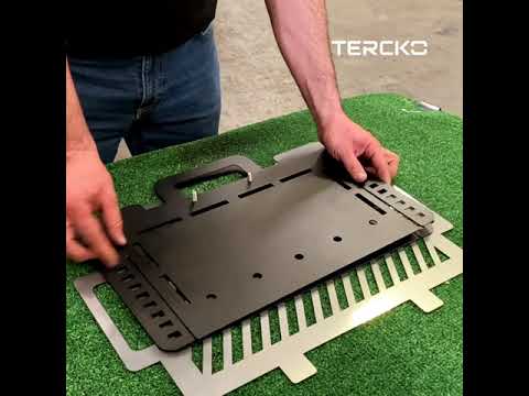 Video: Parrilla portátil plegable de acero inoxidable: descripción