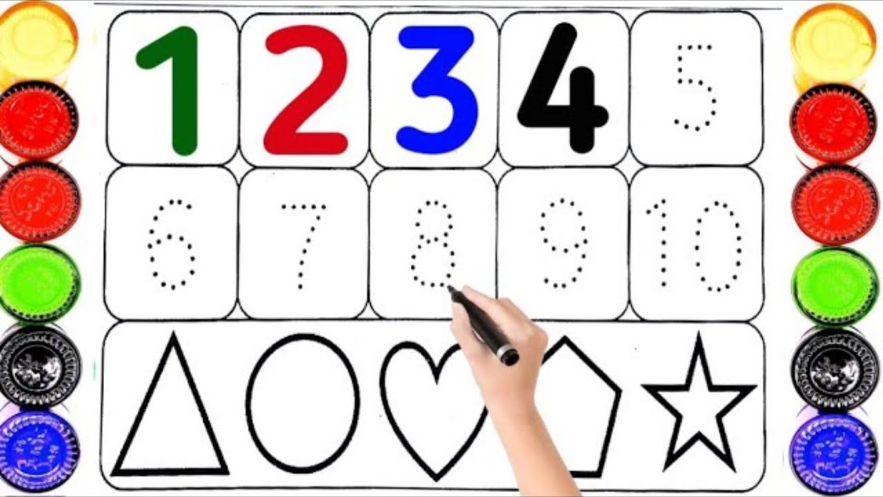 One two three, 1 to 50 counting, Abcd | Abc | Learn to Counting ...