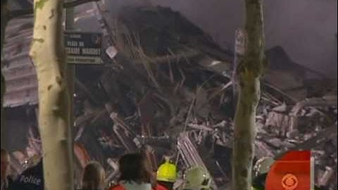 Dramatic Building Collapse on Tape