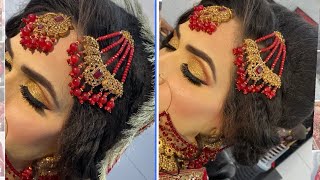 Barat Makeup Look By Aqsa Beauty Salon Beautiful Bride Full Makeup Tutorial Bridal Base