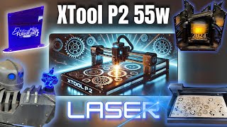 XTool P2 55w CO2 LASER! SO FREAKIN COOL!!!!