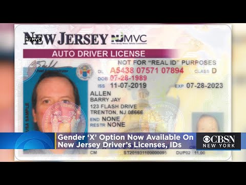 Gender ‘X’ Option Now Available On New Jersey Driver’s Licenses And IDs