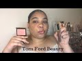 Tom Ford Luxe gloss and Cheek Color Blush in shade Inhibition | First Impression