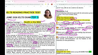 IELTS READING PRACTICE TEST  2026 | ielts reading tips and tricks