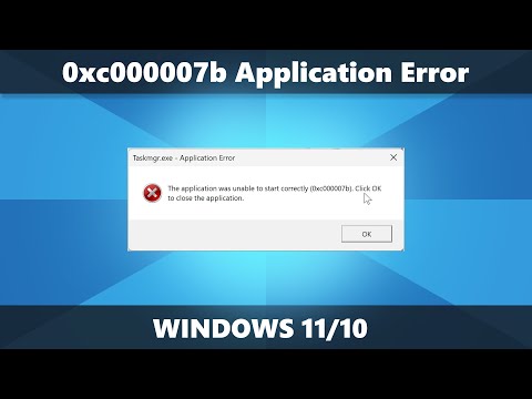 ご確認用です♪ 0xc000007b Application Error Fix in Windows 11/10 - YouTube