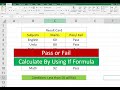 Calculate Pass or Fail by using IF Formula in Microsoft Excel |Pass aur Fail calculate kar ka tariqa