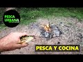 PESCA Y COCINA, en hermoso arroyo, pescado frito "Fritanga" PESCA URBANA