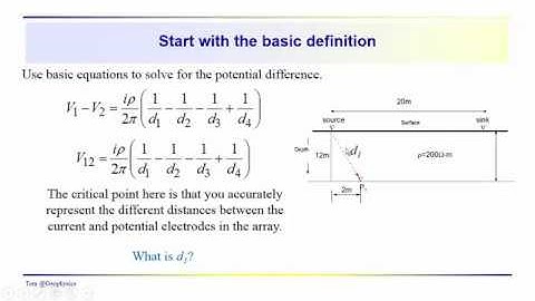 Geophysics: Resistivity - An example problem and current flow relationships