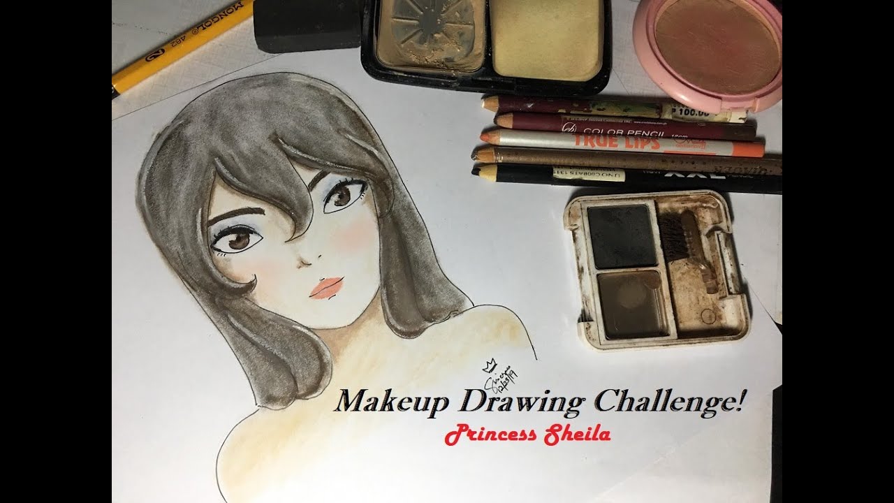 Makeup Drawing Challenge! - YouTube