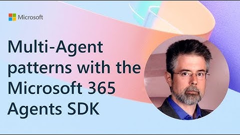Multi-Agent patterns with the Microsoft 365 Agents SDK