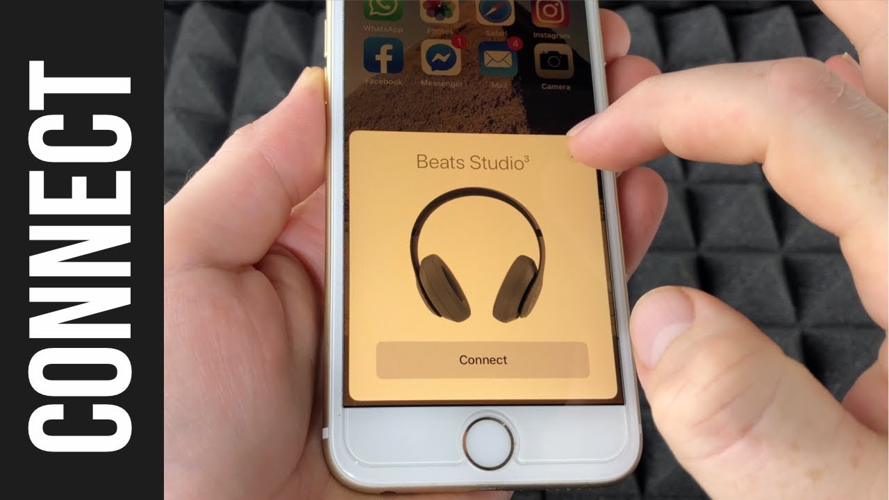 how to connect studio beats to iphone