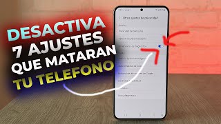 7 Configuraciones de Android que debes DESACTIVAR YA MISMO [2023]