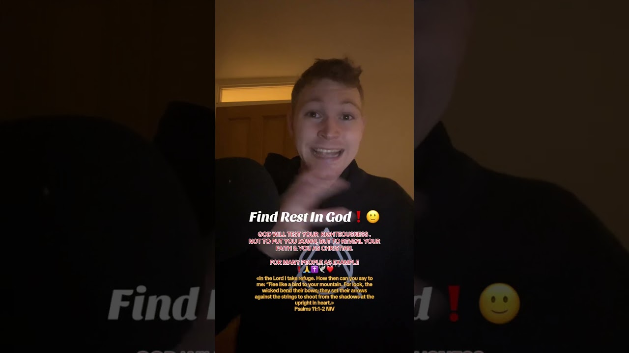 Find Rest In God❗️🙂