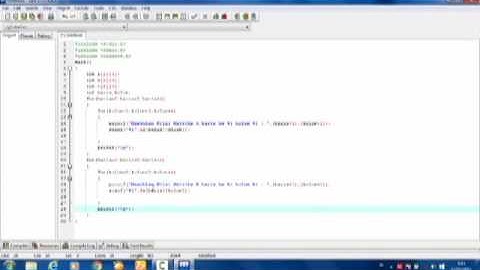 Pemrograman Bahasa C Program Matriks Penjumlahan & Pengurangan.