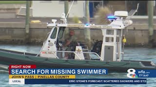 Search for missing swimmer continues in Pinellas County