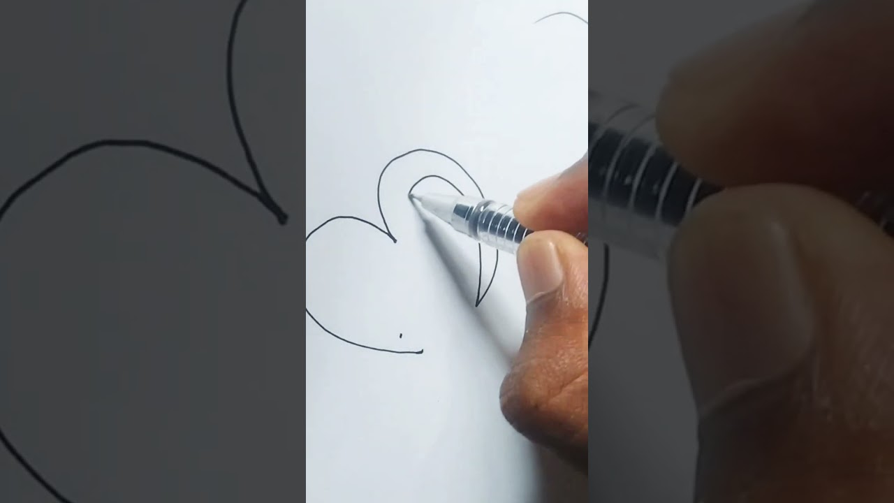 one line i Miss you DRAWING