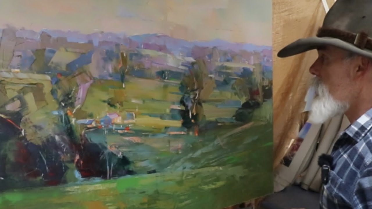 Rural Morning Country Australia | Oil Painting Tonalism Colourist | Atmospheric - Lineal Perspective