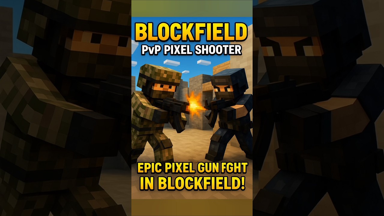 Epic Pixel Gun Fight in BLOCKFIELD 💥 | INSANE 5v5 Win in BLOCKFIELD (2025)! 🔫 