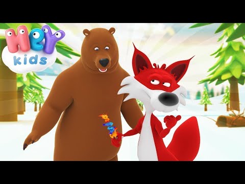 Medved koga je nadmudrila lisica 🦊 Price za decu na srpskom | HeyKids - Crtani za bebe