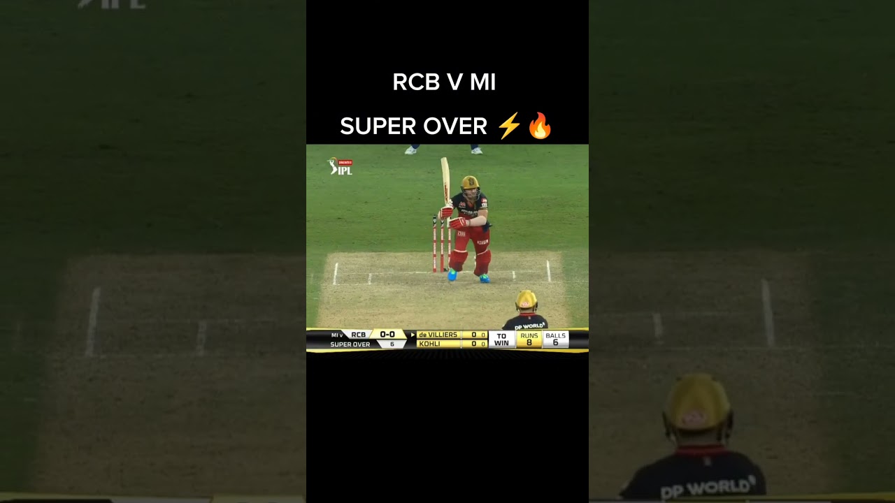RCB V MI SUPER OVER ⚡🔥