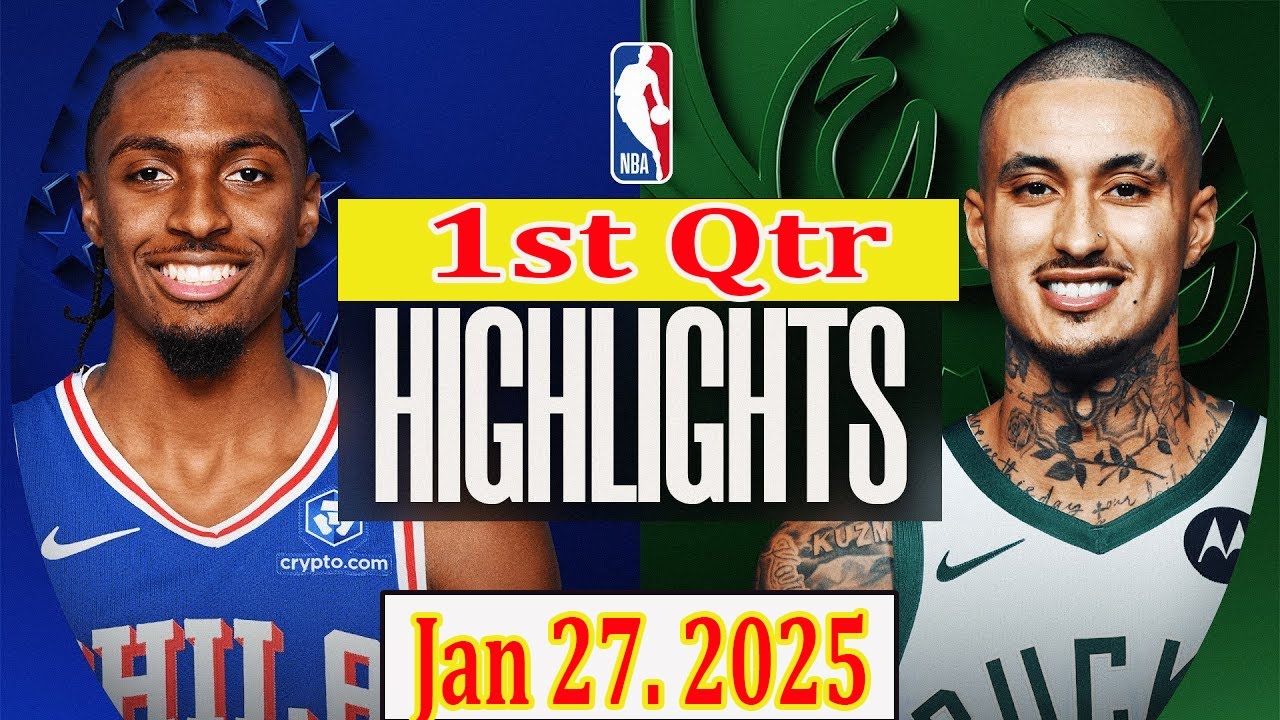 Матч «Милуоки Бакс» — «Филадельфия 76ерс», 1-я четверть, 27 января 2025 года. Обзор матча | НБА