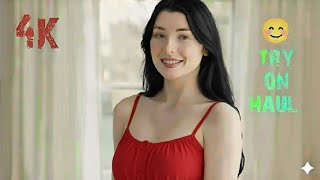 4K See Through Transparent Lingerie Μ Bikini Try-On Haul