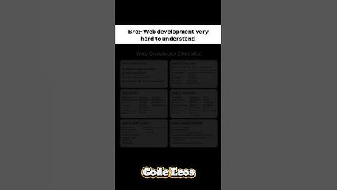 Web Development Made Easy in 2025 🚀 | Beginner’s Roadmap & Checklist #shorts #coding #webdev #skills