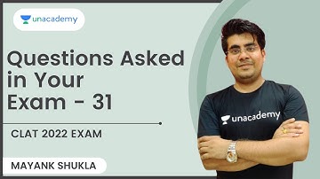 Questions Asked in Your Exam - 31 | Quantitative Techniques | CLAT 2022 | Mayank Shukla