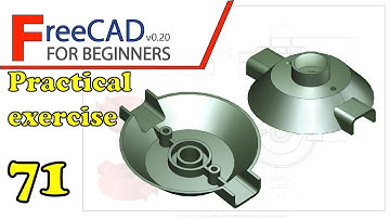 FreeCAD Beginners tutorial: practical exercise 71 - studycadcam model
