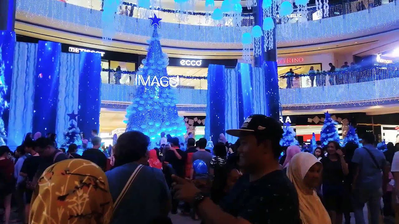 2019Beautiful Christmas decorations at IMAGO, Kota Kinabalu YouTube