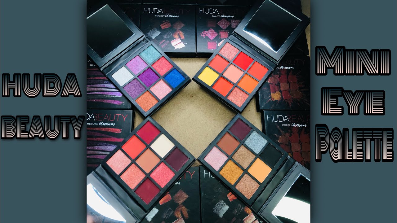 HUDA BEAUTY mini Eyeshadow Palette 9 different selected colors