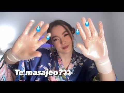 ASMR para dormir en Español Spa-Masaje Relajante Roleplay (Triggers con guantes de latex y aceite)😴