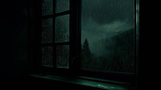 Cozy Bedroom with Soft Rain Outside the Window | Relaxing Night Ambience for Sleep
