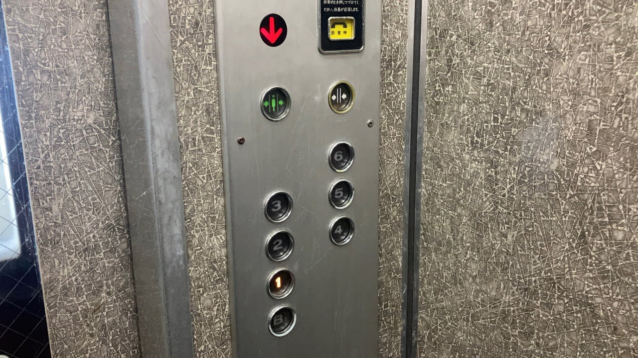【防犯窓】完全な原型！東芝製の古いエレベーター (エレメイトセレブラム)