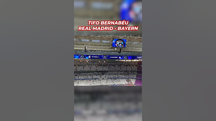 ESPECTACULAR TIFO en el BERNABÉU | Real Madrid vs. Bayern